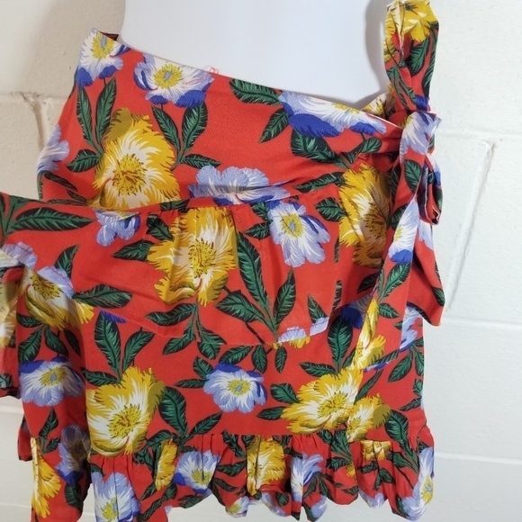 The Fifth Label floral wrap ruffle mini skirt - Picture 3 of 9